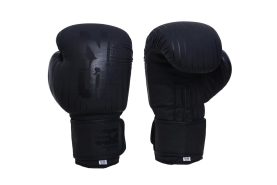 SZ Fighters - Боксови ръкавици изкуствена кожа - Plasma - Black/Black