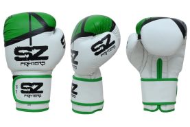 SZ Fighters - Боксови ръкавици естествена кожа Evo Victory - Green