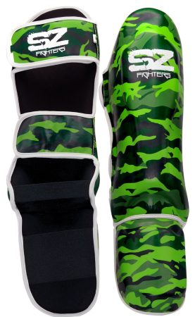 SZ Fighters - Тай Протектори за Крака Camo - Green