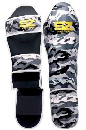 SZ Fighters - Тай Протектори за Крака Camo - Grey
