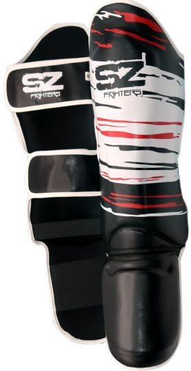 SZ Fighters - Тай Протектори за Крака Madness - Black/Red