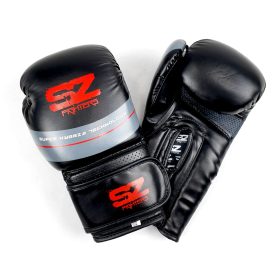 SZ Fighters - Боксови ръкавици изкуствена кожа - Thunder Black