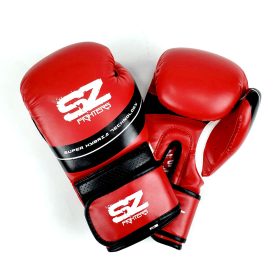 SZ Fighters - Боксови ръкавици изкуствена кожа - Thunder Red