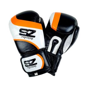 SZ Fighters - Боксови ръкавици естествена кожа - Warrior Black