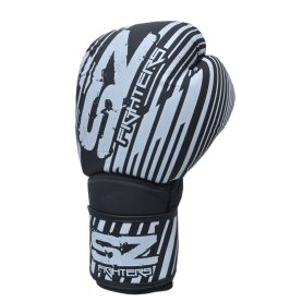 SZ Fighters - Боксови ръкавици естествена кожа - Plasma 2.0 Black - White