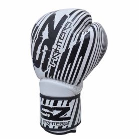 SZ Fighters - Боксови ръкавици естествена кожа - Plasma 2.0  White - Black