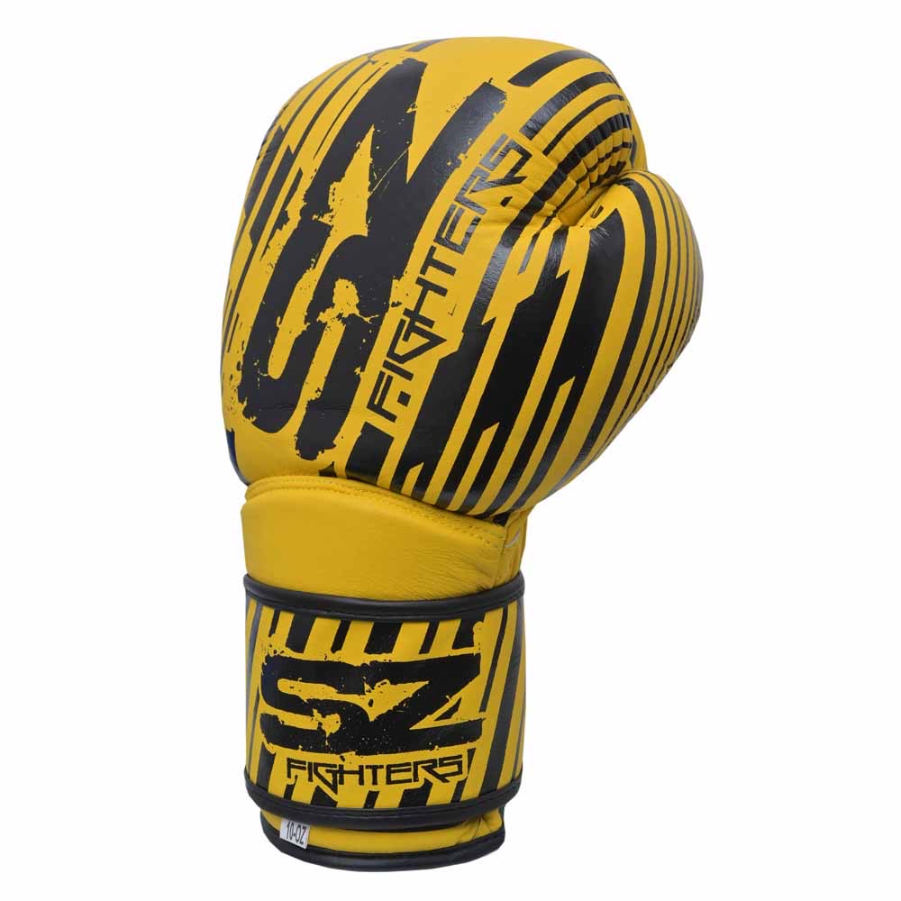 SZ Fighters - Боксови ръкавици естествена кожа - Plasma 2.0 Yellow-Black