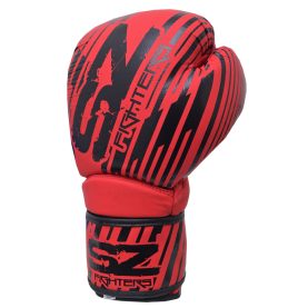 SZ Fighters - Боксови ръкавици естествена кожа - Plasma 2.0 Red-Black
