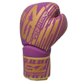 SZ Fighters - Боксови ръкавици естествена кожа - Plasma 2.0 Purple - Gold