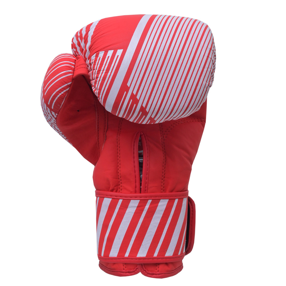 SZ Fighters - Боксови ръкавици естествена кожа - Plasma 2.0 Red - White - Image 3